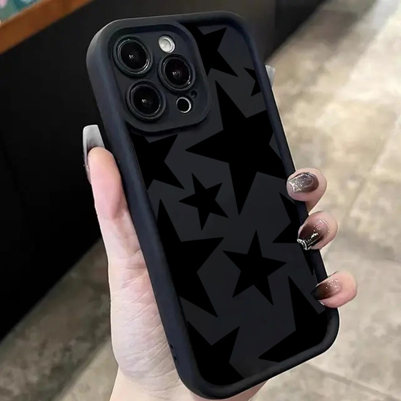 Phone Cases Designer - Black Star Design Phone Case For