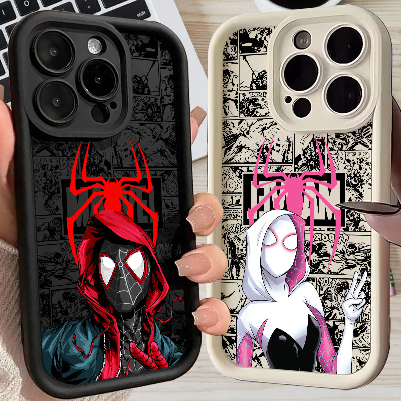 Spiderman Miles Morales Gwen M - Phone Cases For Iphone 15 review and price