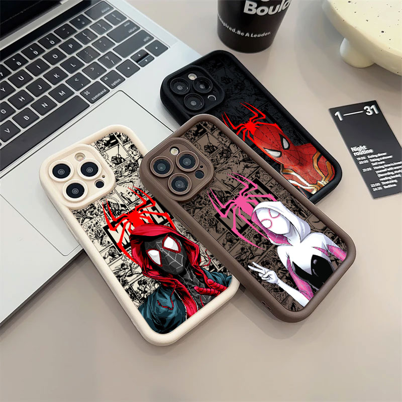 Spiderman Miles Morales Gwen M - Phone Cases For Iphone 15 review and price