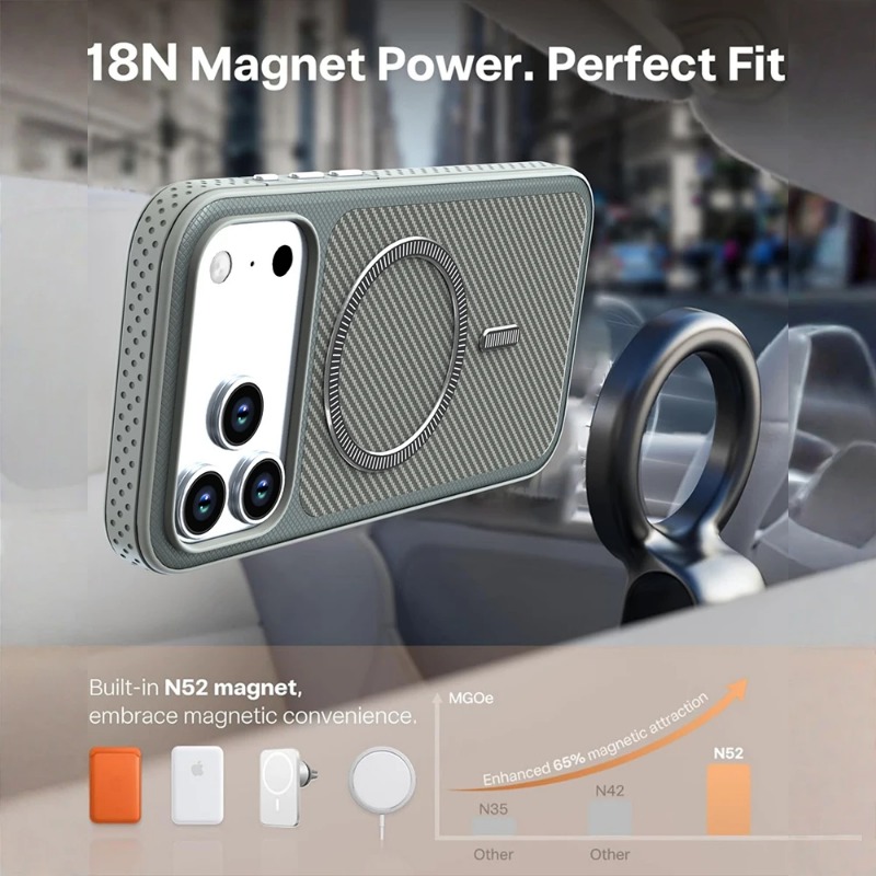 New Carbon Fiber Texture Magne - Rugged Armor Case review and price