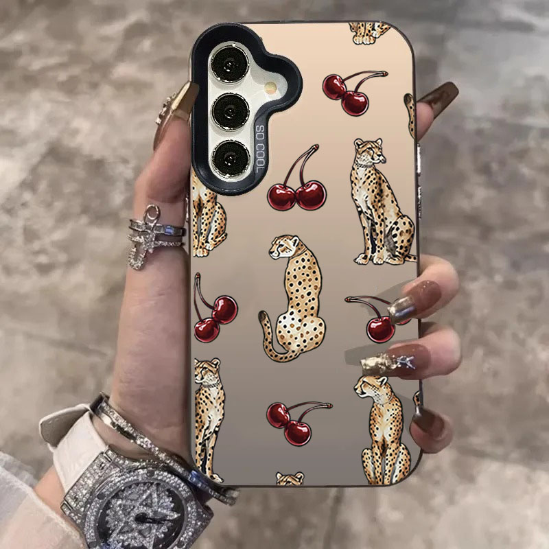 Cherry Leopard Design Laser Ph - Phone Cases Designer review and price