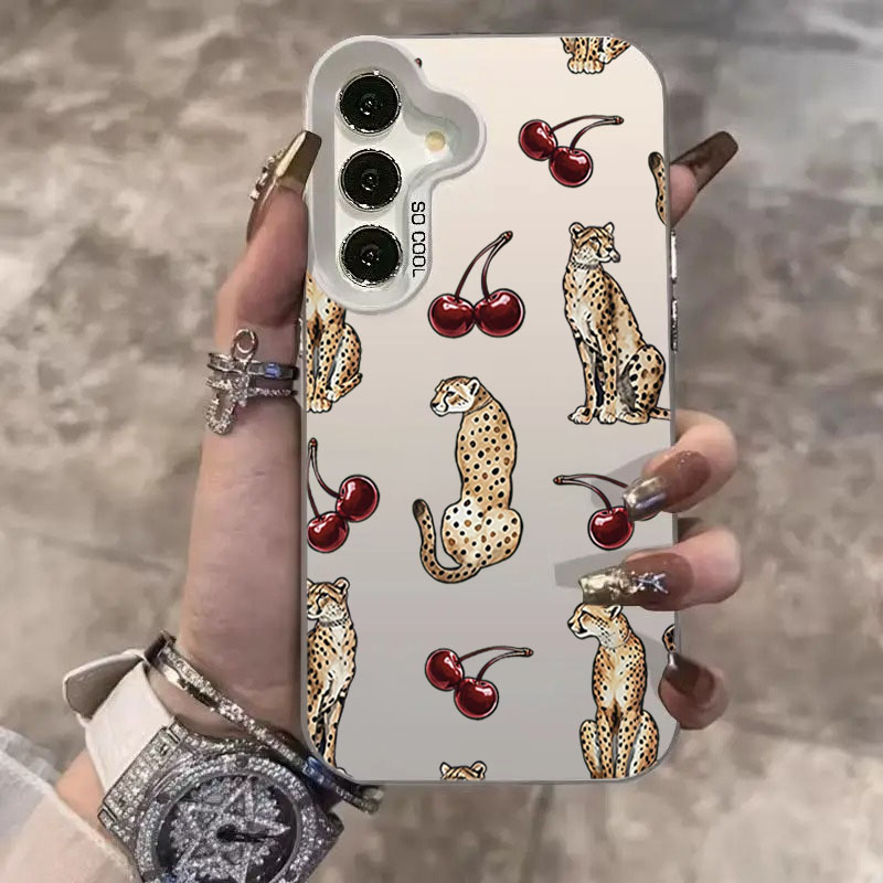 Cherry Leopard Design Laser Ph - Phone Cases Designer review and price