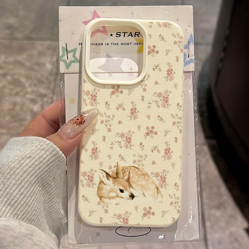 Cute Deer Full Floral Pattern  - Phone Cases Designer review and price