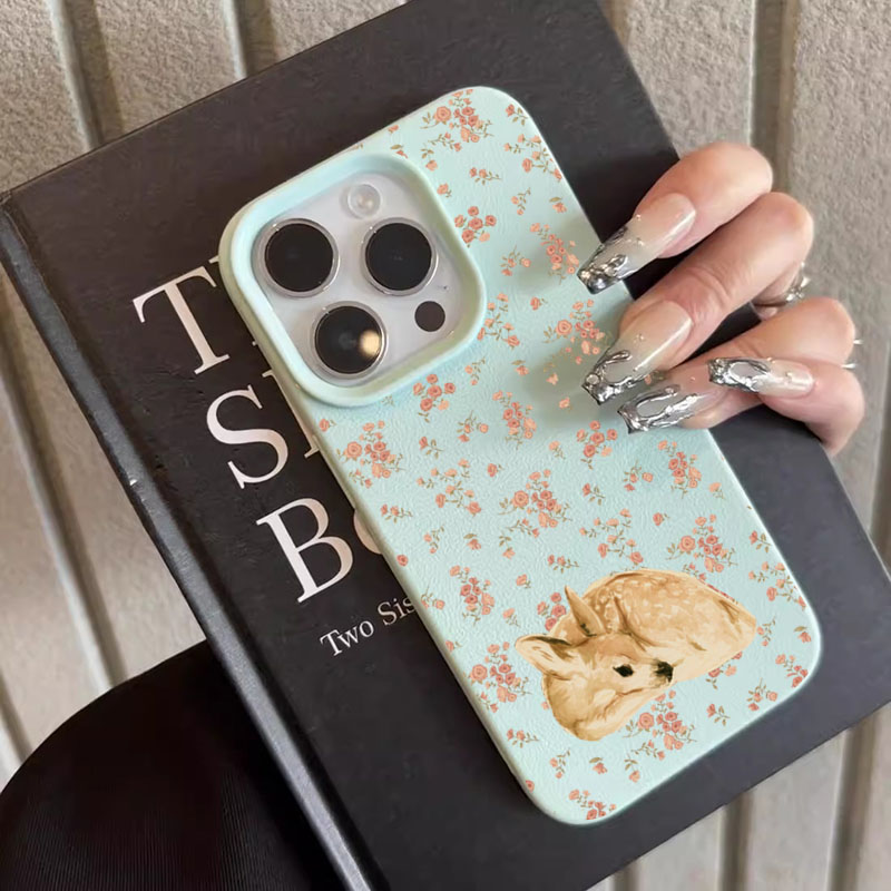 Cute Deer Full Floral Pattern  - Phone Cases Designer review and price